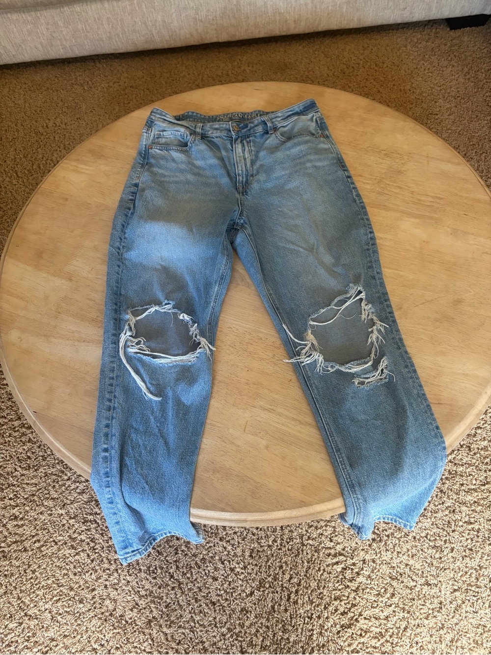 American eagle mom jeans size 12
